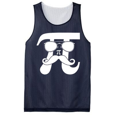 Mustache Pi Face Mesh Reversible Basketball Jersey Tank