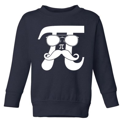 Mustache Pi Face Toddler Sweatshirt