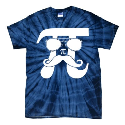 Mustache Pi Face Tie-Dye T-Shirt