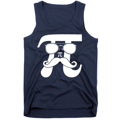 Mustache Pi Face Tank Top