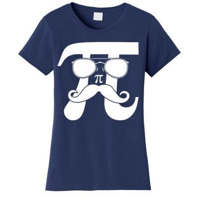 Mustache Pi Face Women's T-Shirt