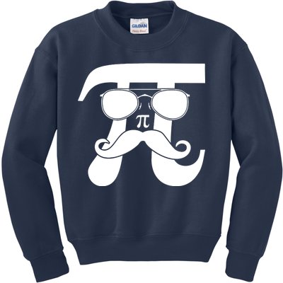 Mustache Pi Face Kids Sweatshirt