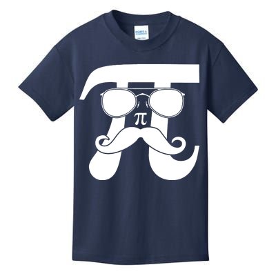 Mustache Pi Face Kids T-Shirt