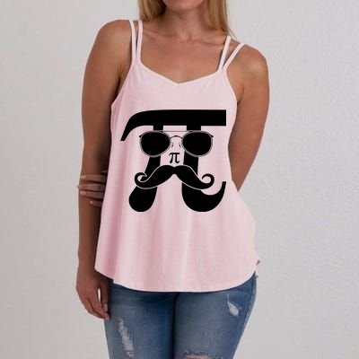 Mustache Pi Face Women's Strappy Tank