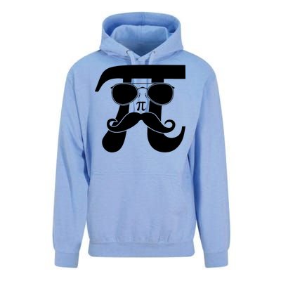 Mustache Pi Face Unisex Surf Hoodie