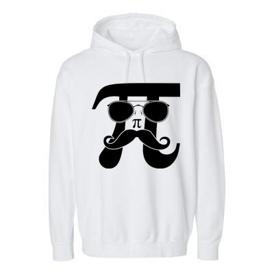 Mustache Pi Face Garment-Dyed Fleece Hoodie