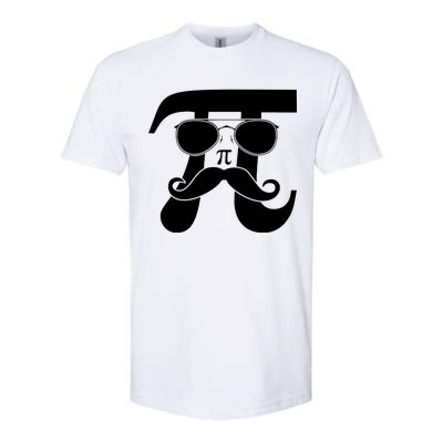 Mustache Pi Face Softstyle CVC T-Shirt