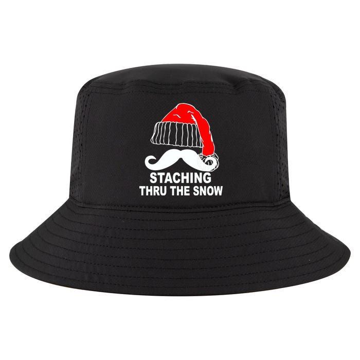Mustache Thru The Snow Cool Comfort Performance Bucket Hat