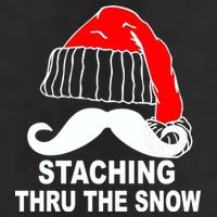 Mustache Thru The Snow Cool Comfort Performance Bucket Hat