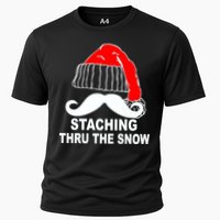 Mustache Thru The Snow Cooling Performance Crew T-Shirt