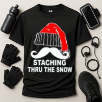 Mustache Thru The Snow Cooling Performance Crew T-Shirt