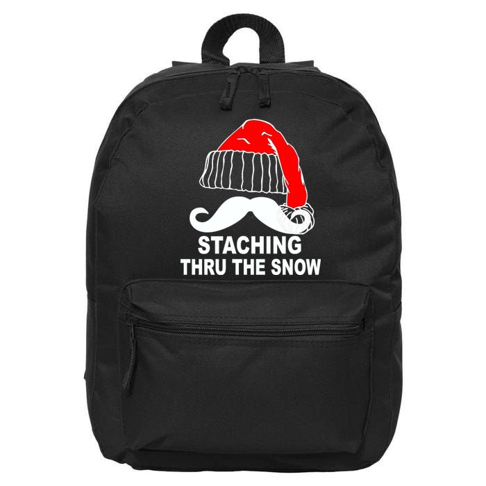 Mustache Thru The Snow 16 in Basic Backpack