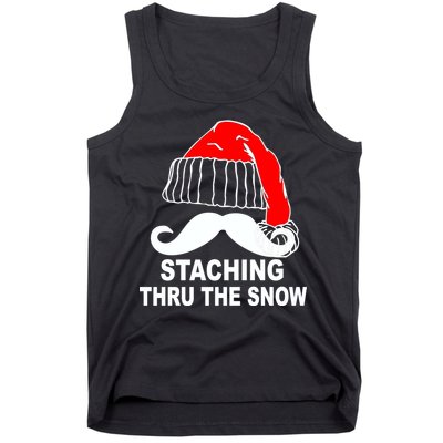 Mustache Thru The Snow Tank Top