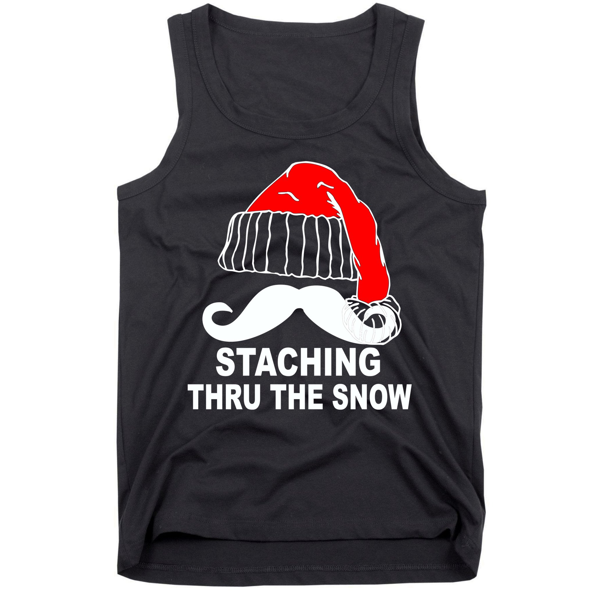 Mustache Thru The Snow Tank Top