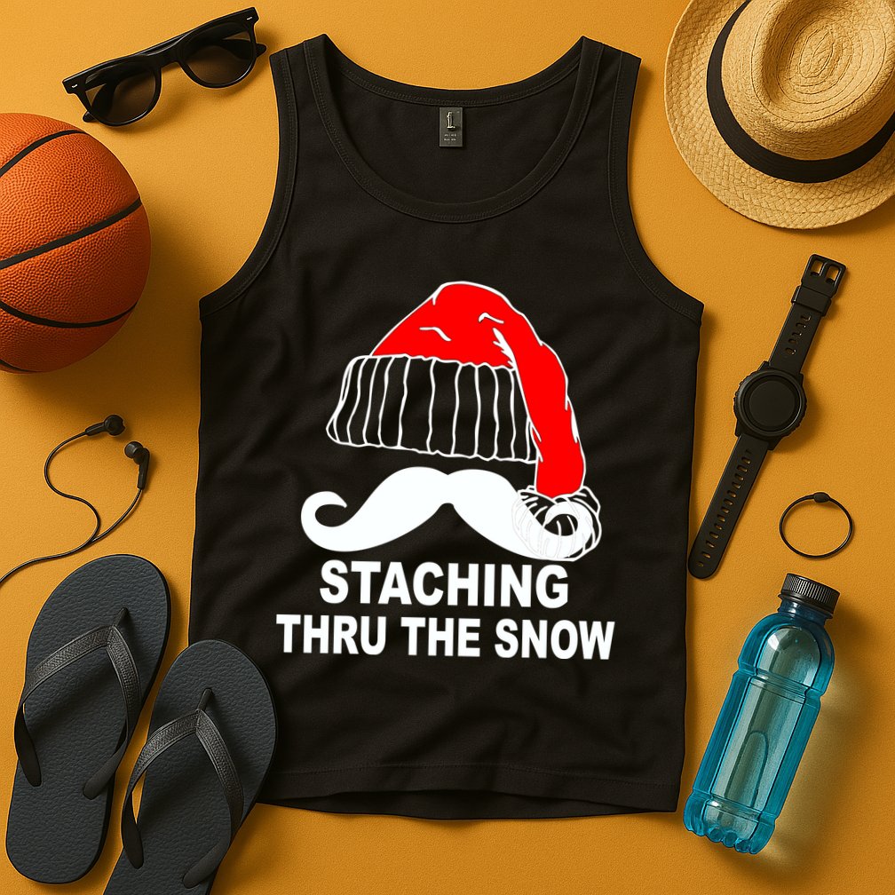 Mustache Thru The Snow Tank Top