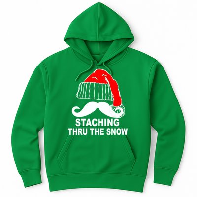 Mustache Thru The Snow Hoodie