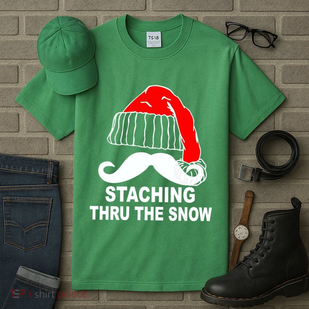 Mustache Thru The Snow Tall T-Shirt