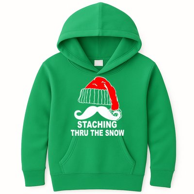 Mustache Thru The Snow Kids Hoodie