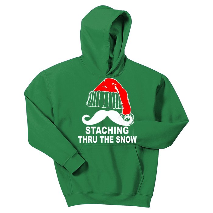 Mustache Thru The Snow Kids Hoodie