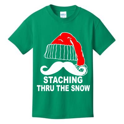 Mustache Thru The Snow Kids T-Shirt
