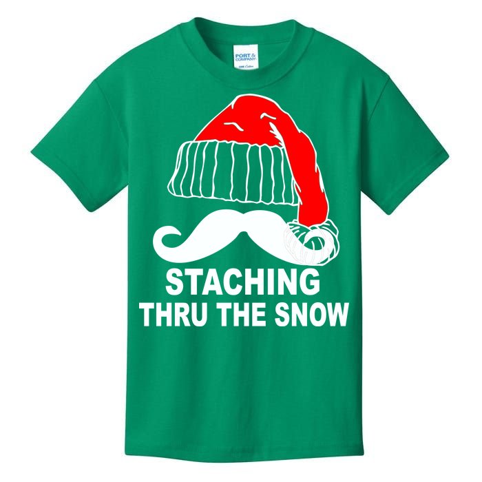 Mustache Thru The Snow Kids T-Shirt