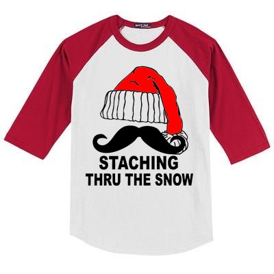 Mustache Thru The Snow Kids Colorblock Raglan Jersey