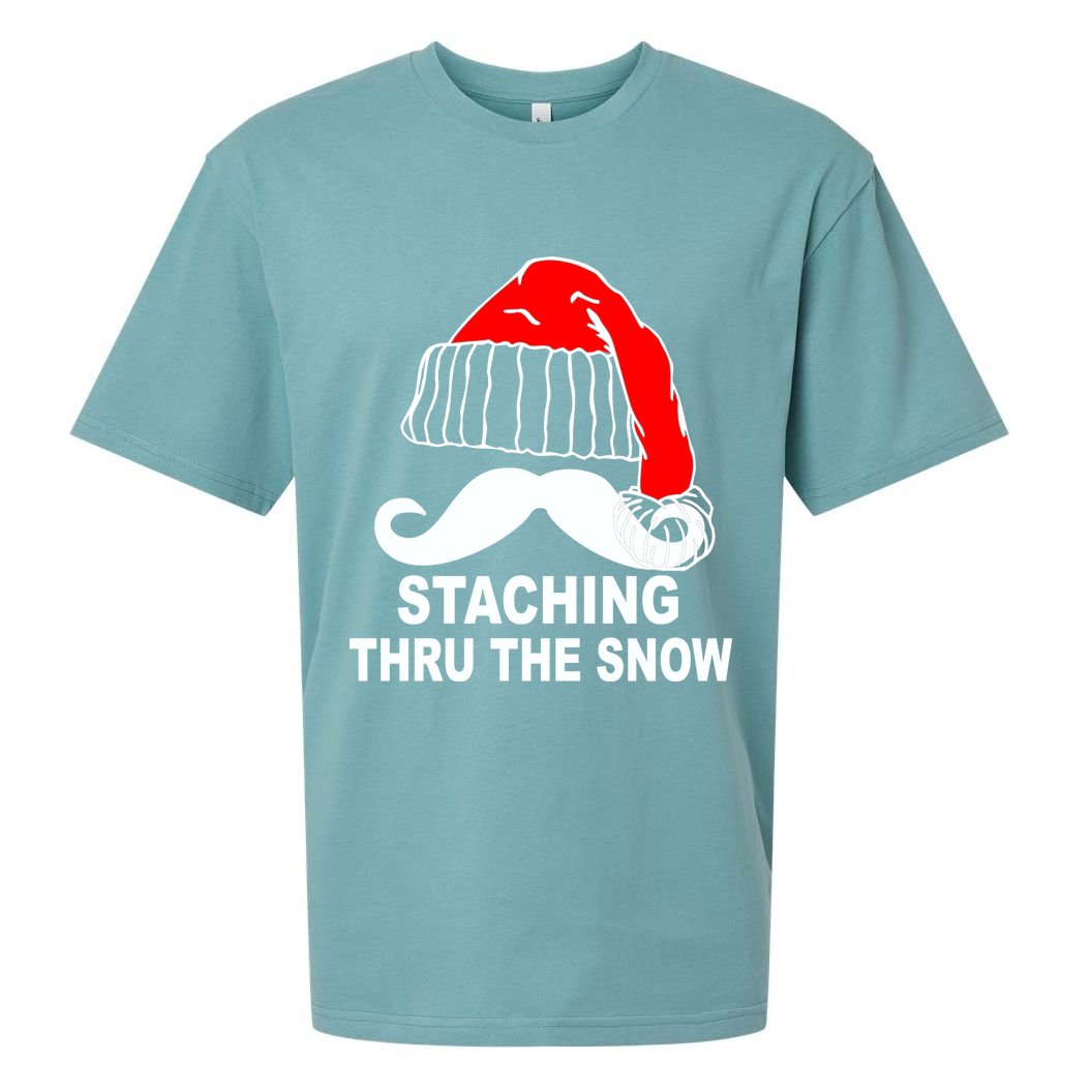 Mustache Thru The Snow Sueded Cloud Jersey T-Shirt