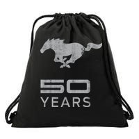 Mustang 50 Years Drawstring Bag