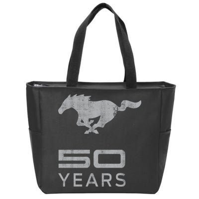 Mustang 50 Years Zip Tote Bag