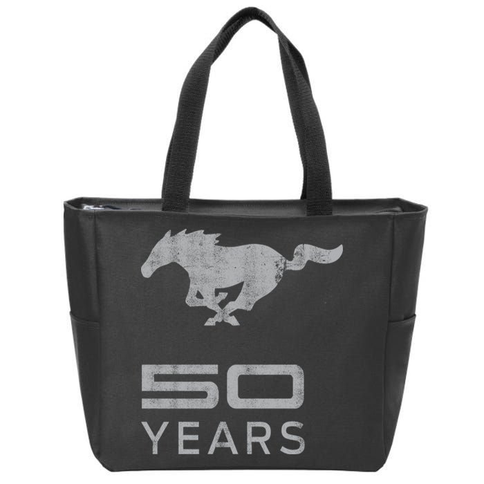 Mustang 50 Years Zip Tote Bag