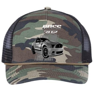 Mustang 50 Years Boss 302 Retro Rope Trucker Hat Cap