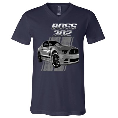 Mustang 50 Years Boss 302 V-Neck T-Shirt