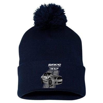 Mustang 50 Years Boss 302 Pom Pom 12in Knit Beanie