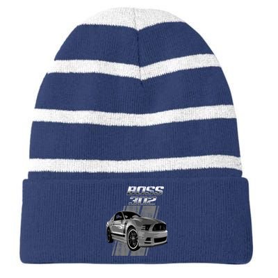 Mustang 50 Years Boss 302 Striped Beanie with Solid Band