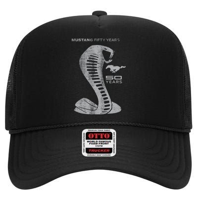 MUSTANG 50 YEARS COBRA - Official High Crown Mesh Back Trucker Hat