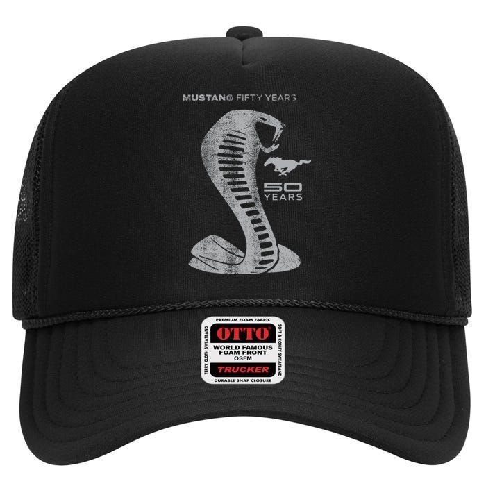 MUSTANG 50 YEARS COBRA - Official High Crown Mesh Back Trucker Hat