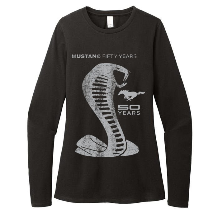 MUSTANG 50 YEARS COBRA - Official Womens CVC Long Sleeve Shirt