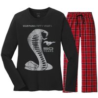 MUSTANG 50 YEARS COBRA - Official Women's Long Sleeve Flannel Pajama Set 