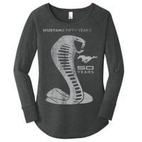 MUSTANG 50 YEARS COBRA - Official Women's Perfect Tri Tunic Long Sleeve Shirt