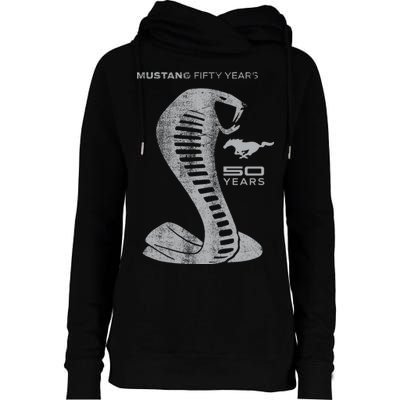 MUSTANG 50 YEARS COBRA - Official Womens Funnel Neck Pullover Hood