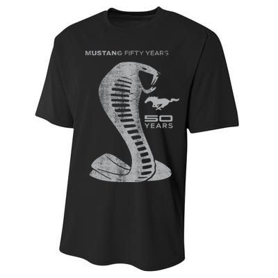 MUSTANG 50 YEARS COBRA - Official Performance Sprint T-Shirt