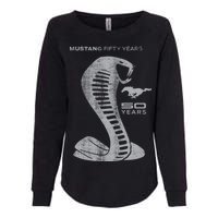 MUSTANG 50 YEARS COBRA - Official Womens California Wash Sweatshirt