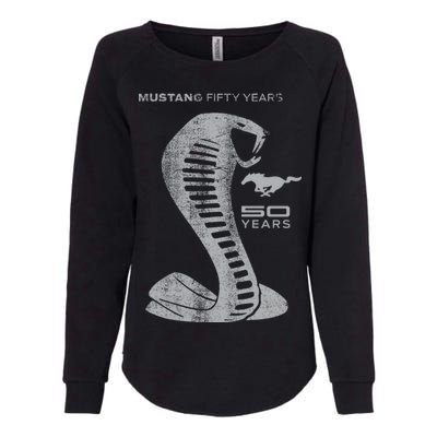 MUSTANG 50 YEARS COBRA - Official Womens California Wash Sweatshirt