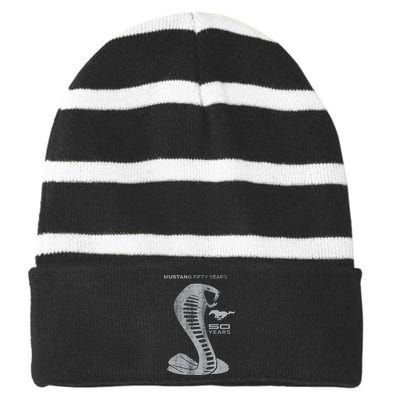 MUSTANG 50 YEARS COBRA - Official Striped Beanie with Solid Band