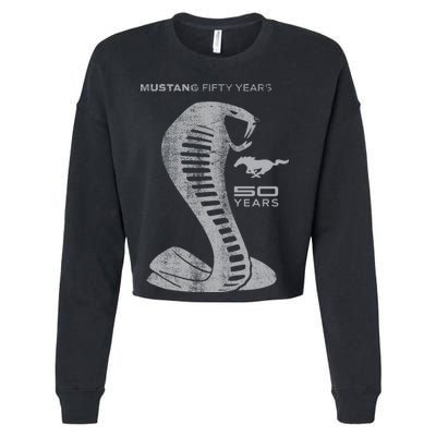 MUSTANG 50 YEARS COBRA - Official Cropped Pullover Crew