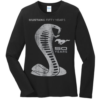 MUSTANG 50 YEARS COBRA - Official Ladies Long Sleeve Shirt