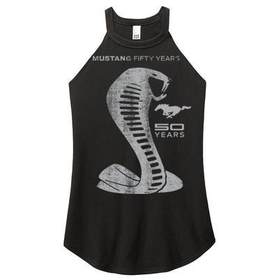 MUSTANG 50 YEARS COBRA - Official Women's Perfect Tri Rocker Tank