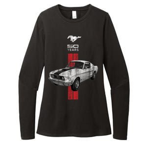 Mustang 50 Years Official Ford Womens CVC Long Sleeve Shirt