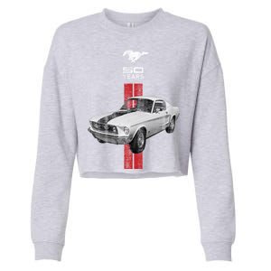 Mustang 50 Years Official Ford Cropped Pullover Crew