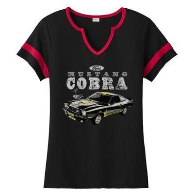 Mustang Cobra Ford Ladies Halftime Notch Neck Tee